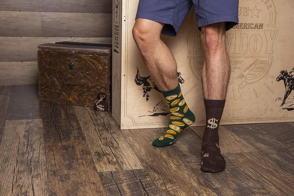 Rainbow Socks - Men Women Funny Moneybag Socks in a Box - 1 Pair
