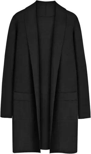RITERA Plus Size Cardigan Sweaters for Women Long Sleeve Open Front Lapel Collar Jacket Pocket Winter Coatigan XL-5XL