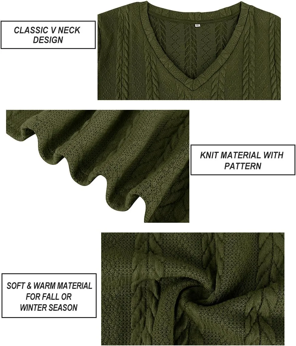 RITERA Plus Size Sweaters for Women Long Sleeve V Neck Cable Sweatershirts Fall Pullover Knitted Tops Oversize XL-5XL 14W-28W