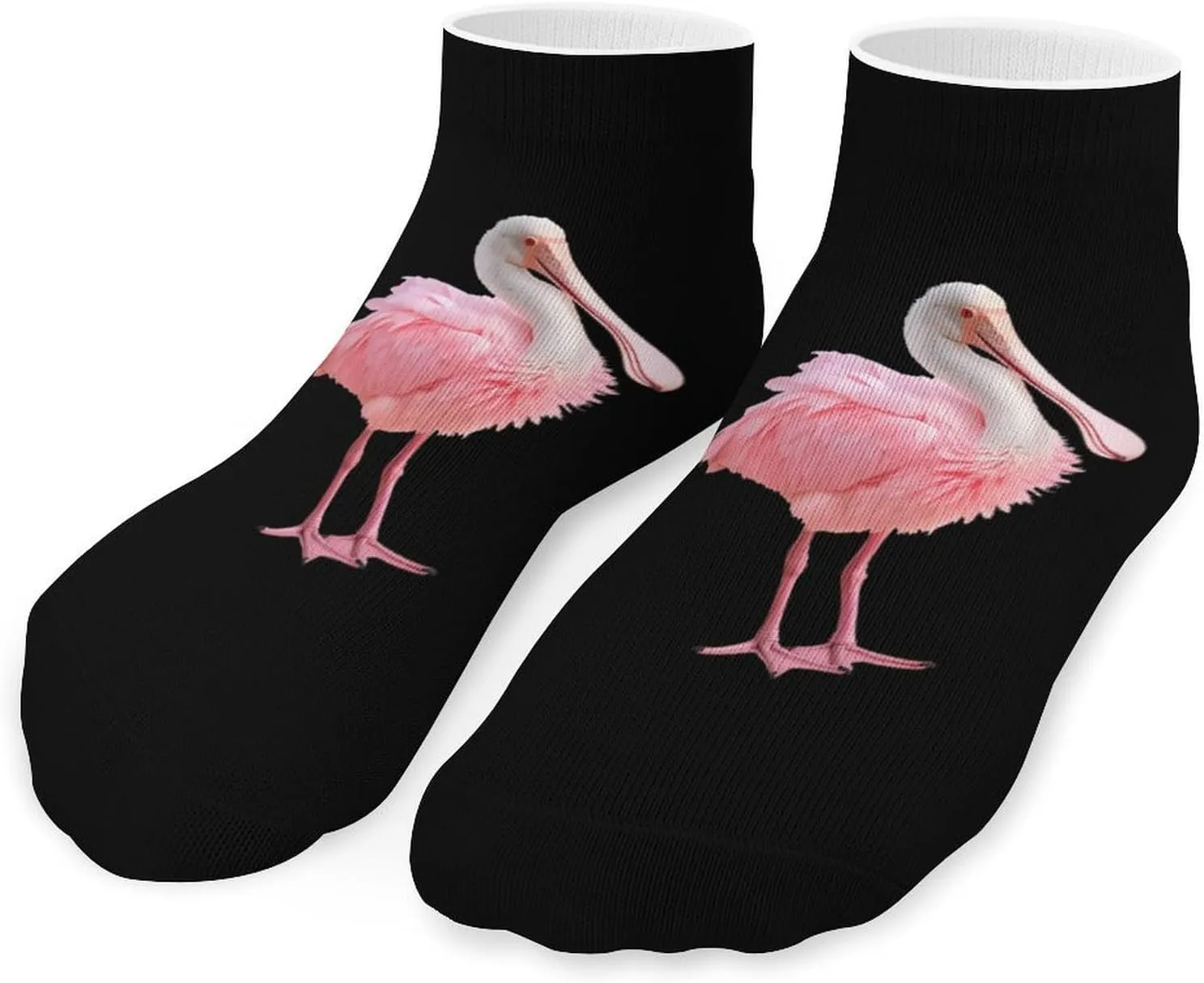 Roseate Spoonbill Unisex Low Cut Socks No Show Athletic Running Ankle Sock