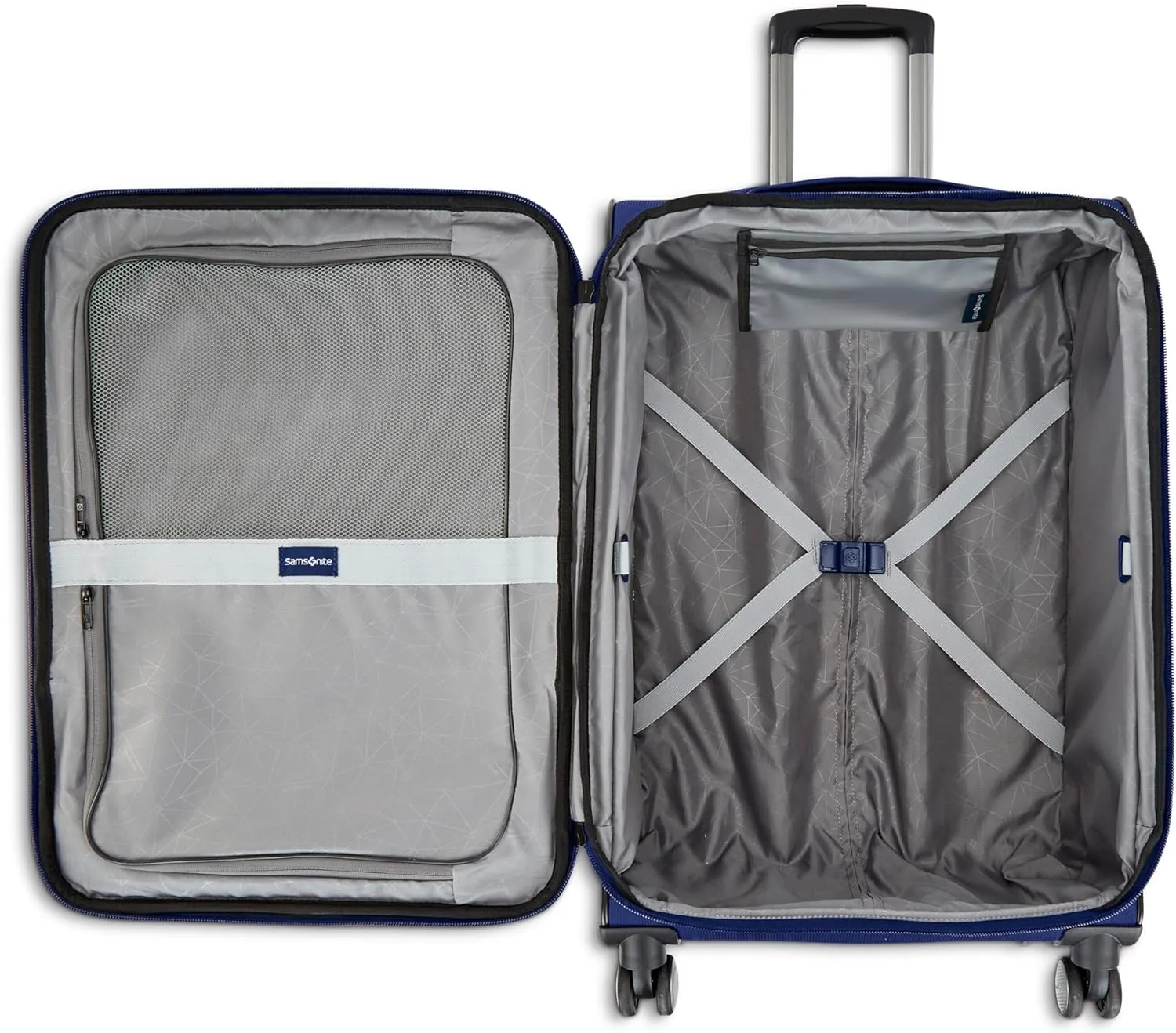 Samsonite Ascella 3.0 Softside Expandable Luggage with Spinner Wheels, CO EXP Spinner, Sapphire Blue