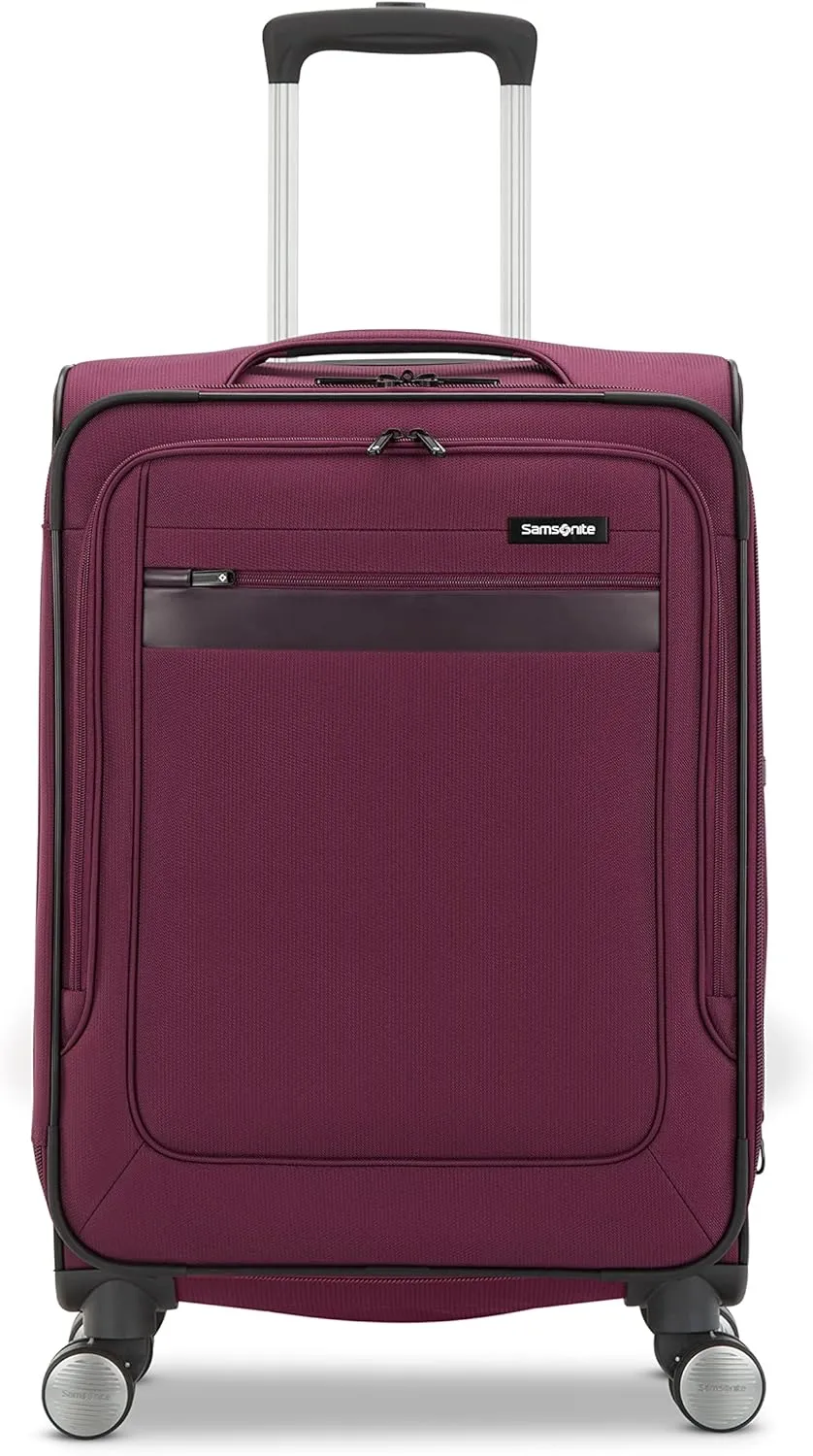 Samsonite Ascella 3.0 Softside Expandable Luggage with Spinner Wheels, Large Exp Spinner, Light Plum