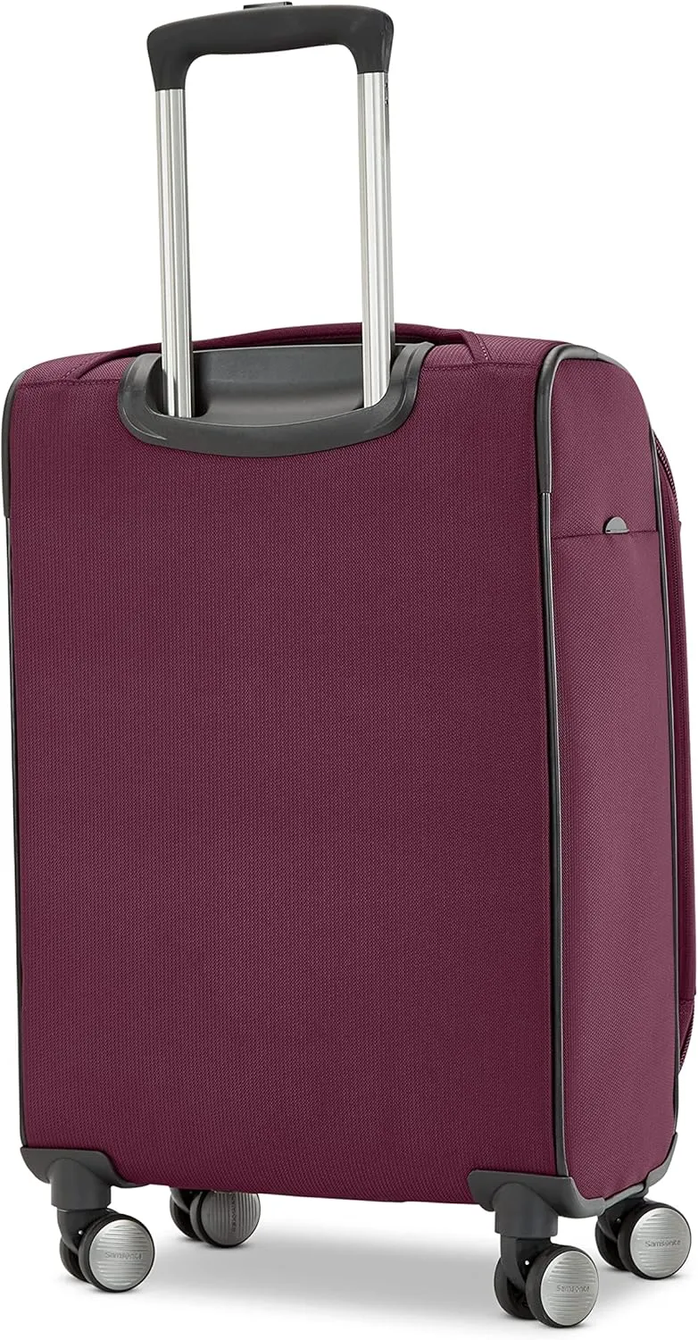 Samsonite Ascella 3.0 Softside Expandable Luggage with Spinner Wheels, Large Exp Spinner, Light Plum