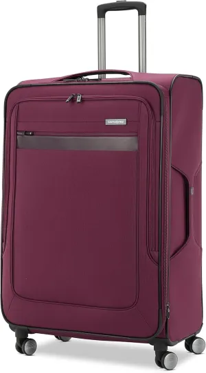 Samsonite Ascella 3.0 Softside Expandable Luggage with Spinner Wheels, Large Exp Spinner, Light Plum