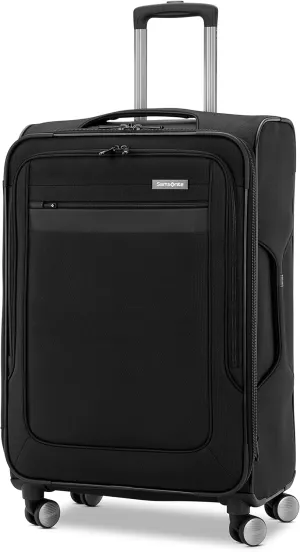 Samsonite Ascella 3.0 Softside Expandable Luggage with Spinner Wheels, Med EXP Spinner, Black