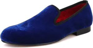 Santimon Mens Loafers Slip On Wedding Dress Velvet Penny Loafers Fashion Tuxedo Casual Business Luxury Suede Shoes Prom Smoking Party Disco Moccasins for Men