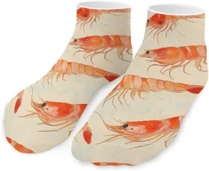 Shrimp Pattern Unisex Low Cut Socks No Show Athletic Running Ankle Sock