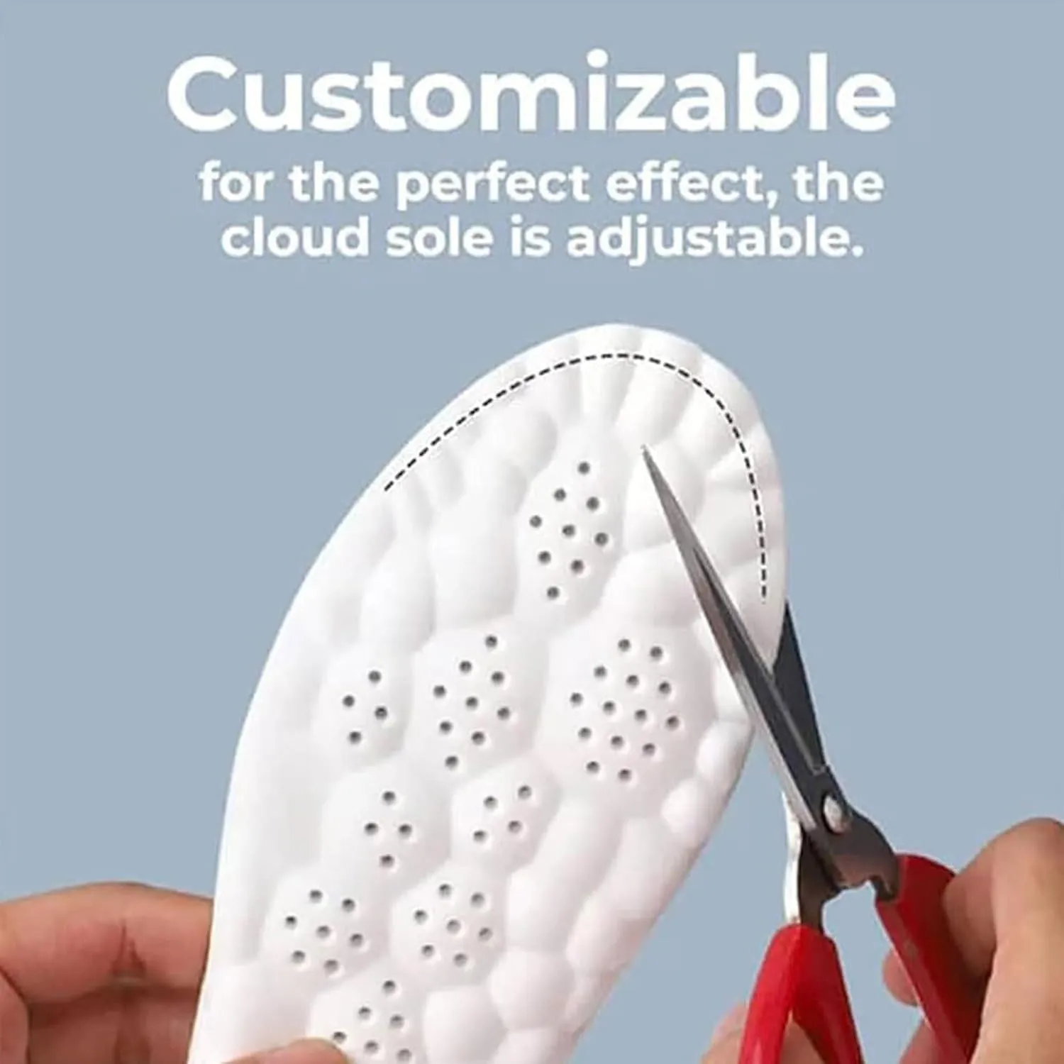 Steppers Insoles for Men Women, 2025 New Steppers Massage Insoles, Cloud Insoles, Steppers Shoe Inserts Memory Foam Insoles with Arch Support (1 Pair-Black,Men 11.5-12.5/Women 13-14)