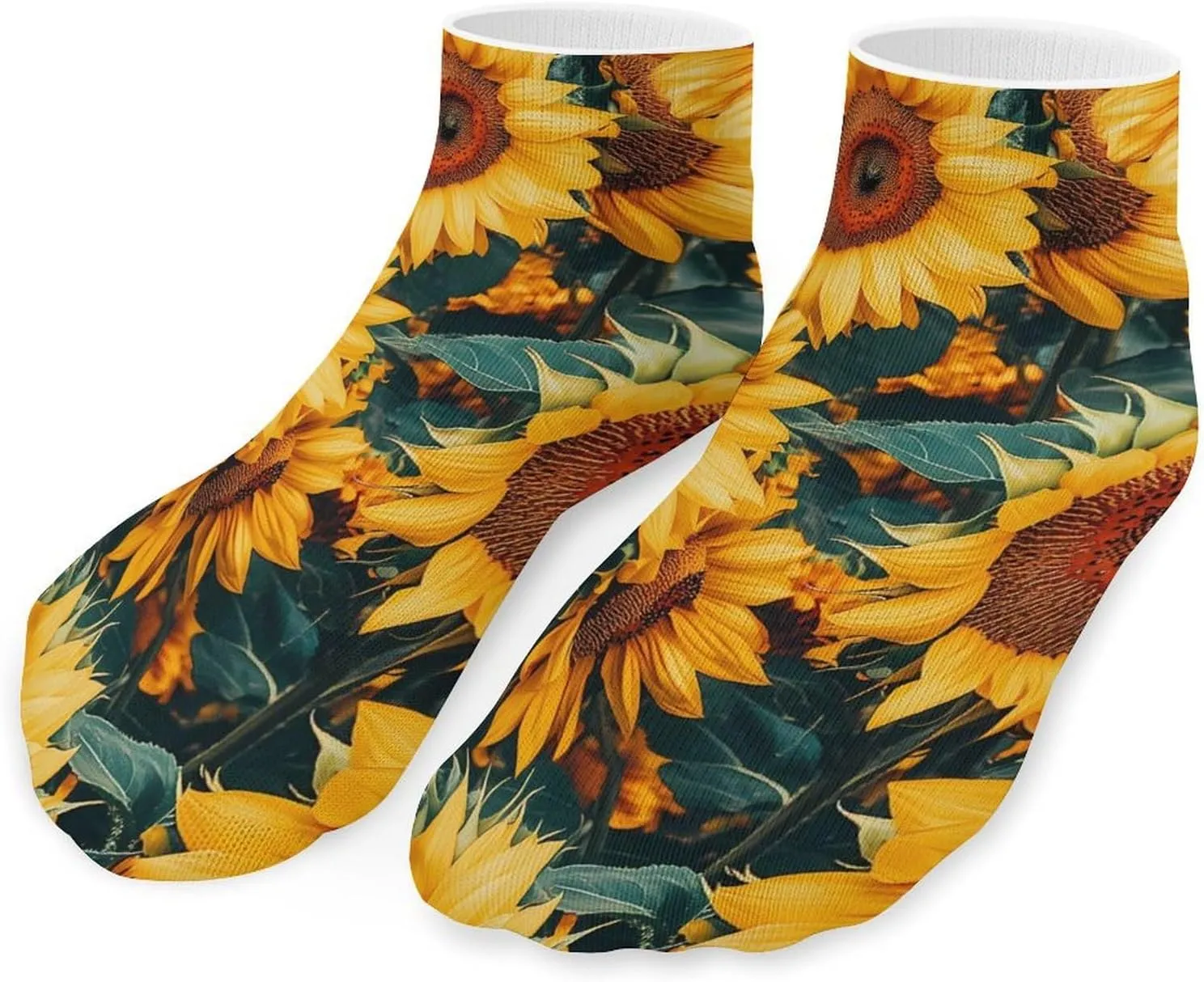 Sunflowers Unisex Ankle Socks Low Cut Funny Print Athletic No Show Stocking