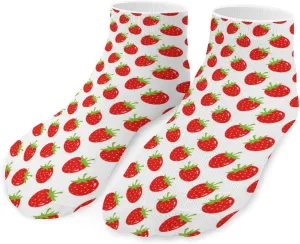 Sweet Strawberry Unisex Low Cut Socks No Show Athletic Running Ankle Sock