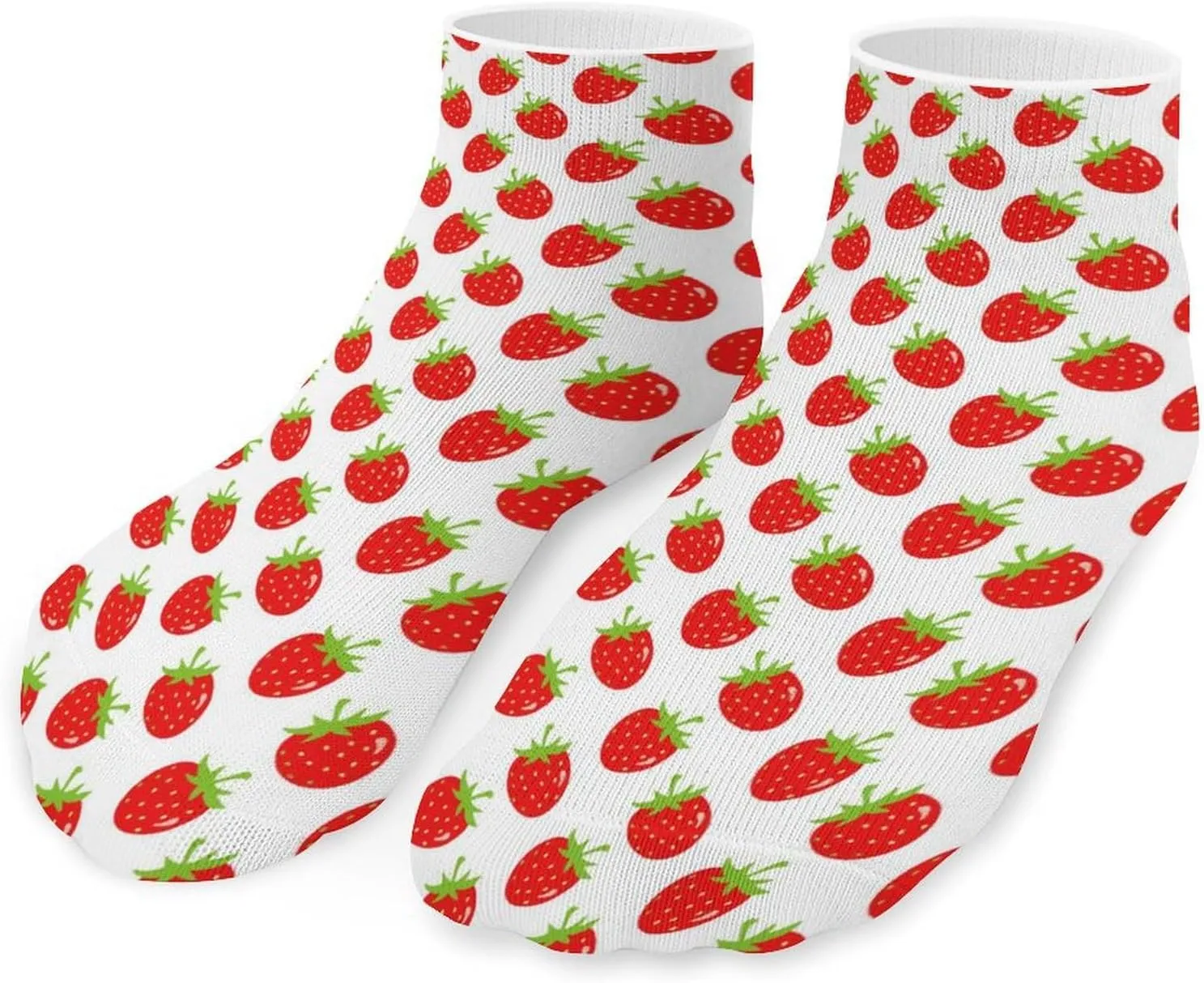 Sweet Strawberry Unisex Low Cut Socks No Show Athletic Running Ankle Sock