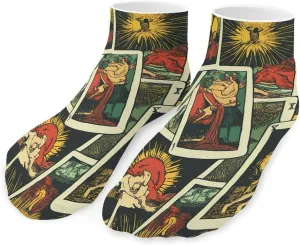 Tarot Cards Unisex Ankle Socks Low Cut Funny Print Athletic No Show Stocking