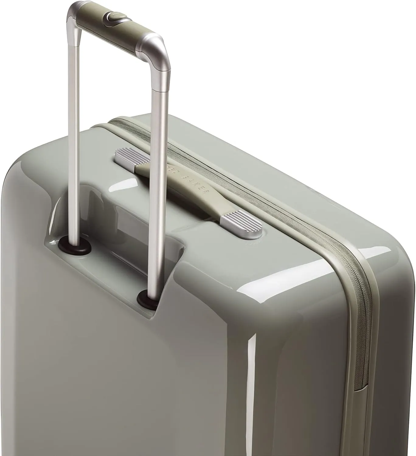 Ted Baker Women's Hardside Spinners, Green, Checked-Medium 27-Inch, Luggage