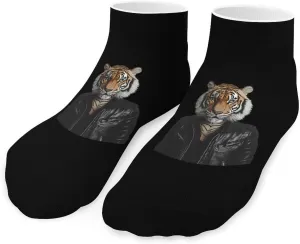 Tiger Cool Unisex Ankle Socks Low Cut Funny Print Athletic No Show Stocking