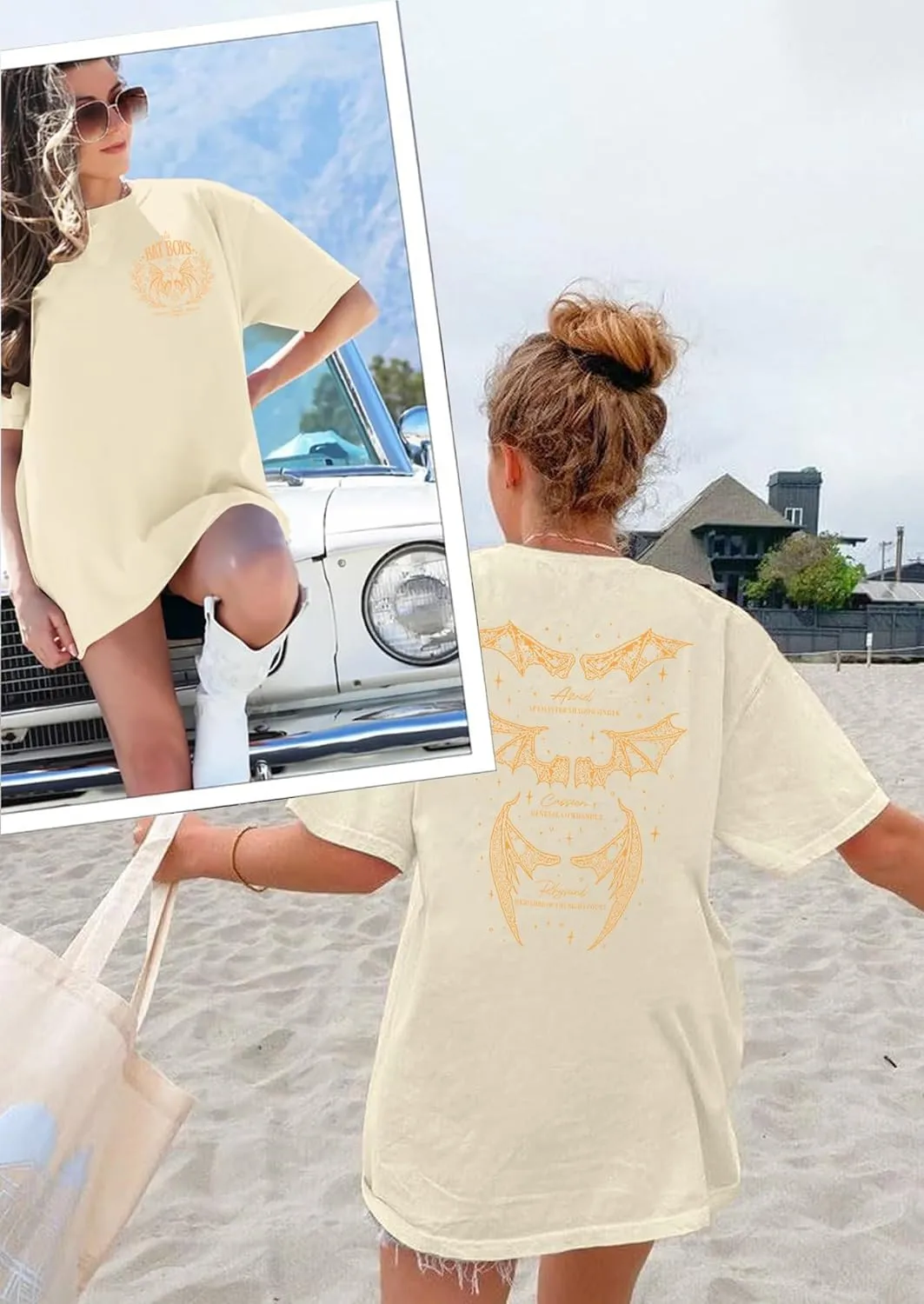 Velari Shirt Women Oversized Vintage Book Tshirt The Night Court T-Shirt Bat Boys Graphic Tee Bat Bookish Book Lover Tops