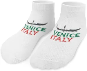 Venice Italy Unisex Ankle Socks Low Cut Funny Print Athletic No Show Stocking