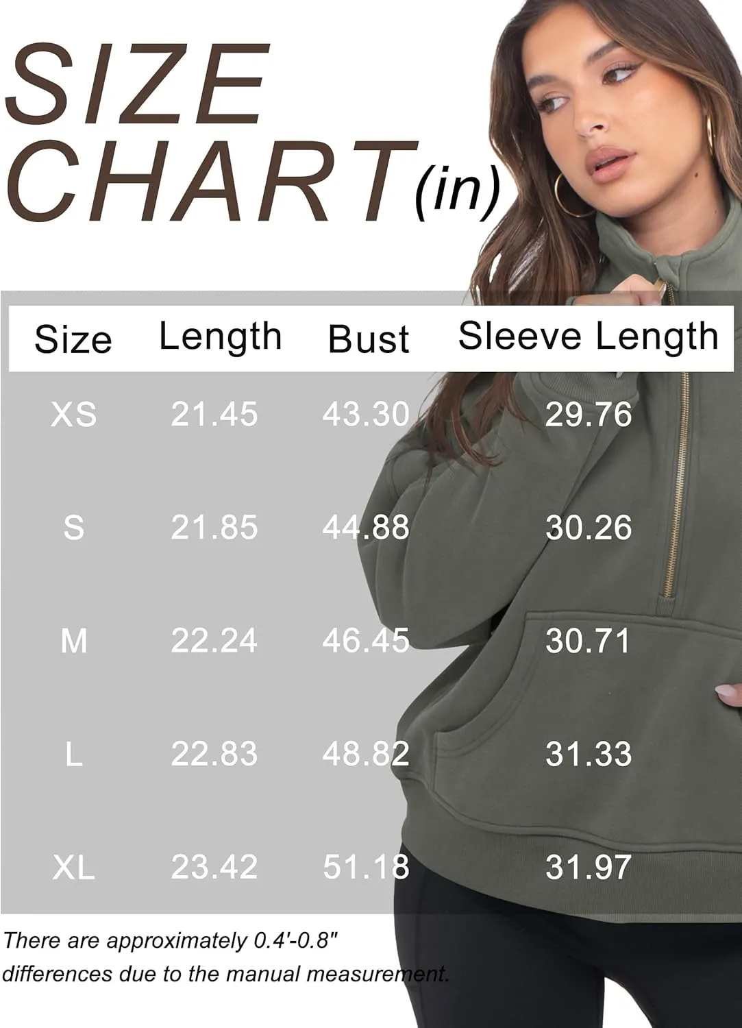 VIUTIL Womens Half Zip Sweatshirt Fleece Cropped Pullover with Thumb Hole Fall Trendy Clothes 2025
