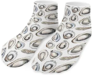 Watercolor Oyster Unisex Ankle Socks Low Cut Funny Print Athletic No Show Stocking