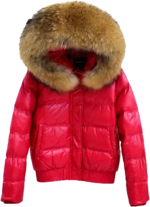 Winter Casual Hooded Puffer Jacket Women Slim Duck Down Coat Short Shiny Female Down Parka