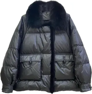 Women Down Jacket Short Puffer Coat Winter Warm Fashion Parkas