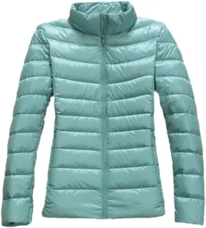 Women Duck Down Jackets Winter Ultralight Hooded Women Down Coat Portable Short Parkas Puffer Overcoat Blue stand XXL