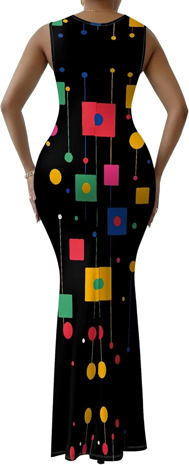Women Summer Fashion Sexy Dress Casual Sleeveless Bodycon Sundress Elegant Pencil Curve Party Evening Dresses