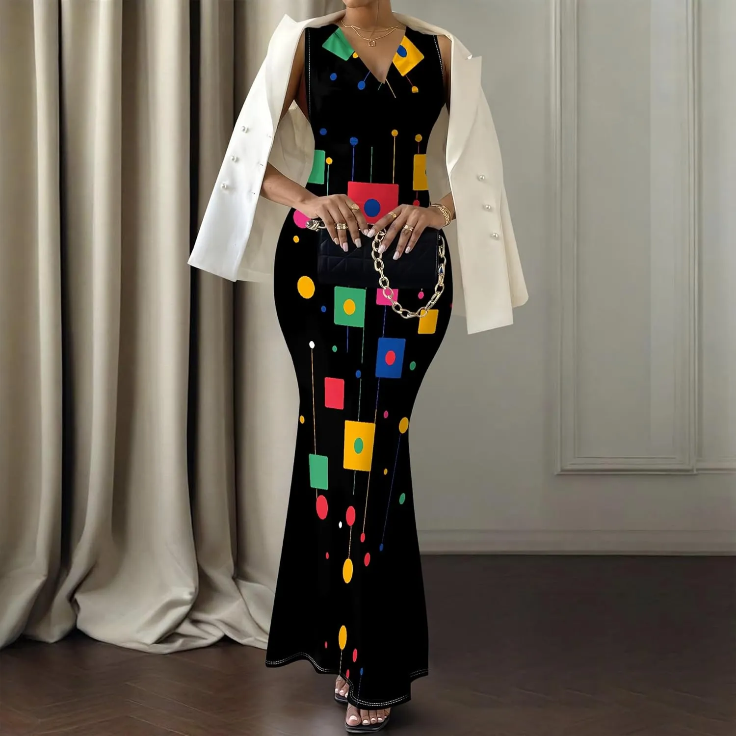 Women Summer Fashion Sexy Dress Casual Sleeveless Bodycon Sundress Elegant Pencil Curve Party Evening Dresses