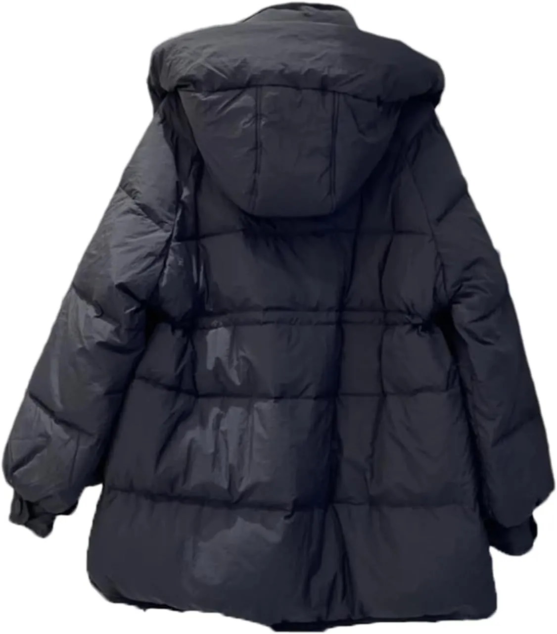 Women Winter Coats Hooded Down Jacket Mid-Length Parkas Fashion Down Puffer Coat