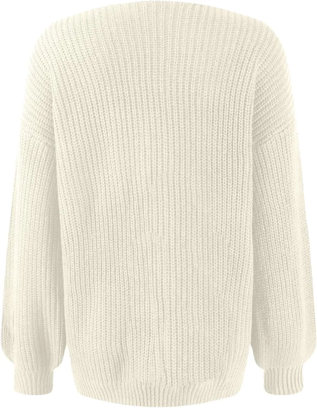 Women's Chunky Knit Open Front Sweater Oversized Cozy Long Sleeve Button Loose Cardigans Sweaters Warm Winter Coats