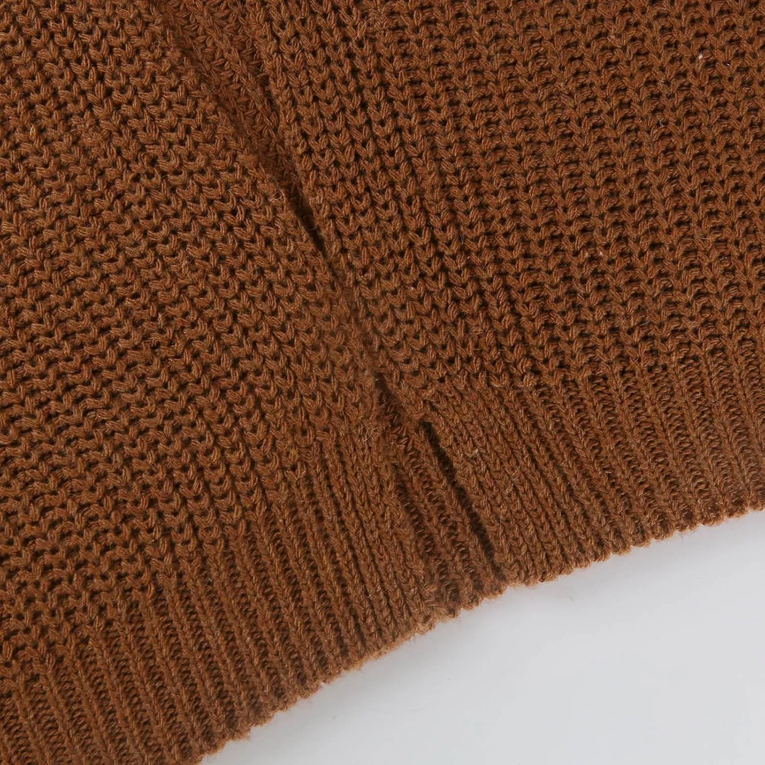 Women's Chunky Knit Open Front Sweater Oversized Cozy Long Sleeve Button Loose Cardigans Sweaters Warm Winter Coats