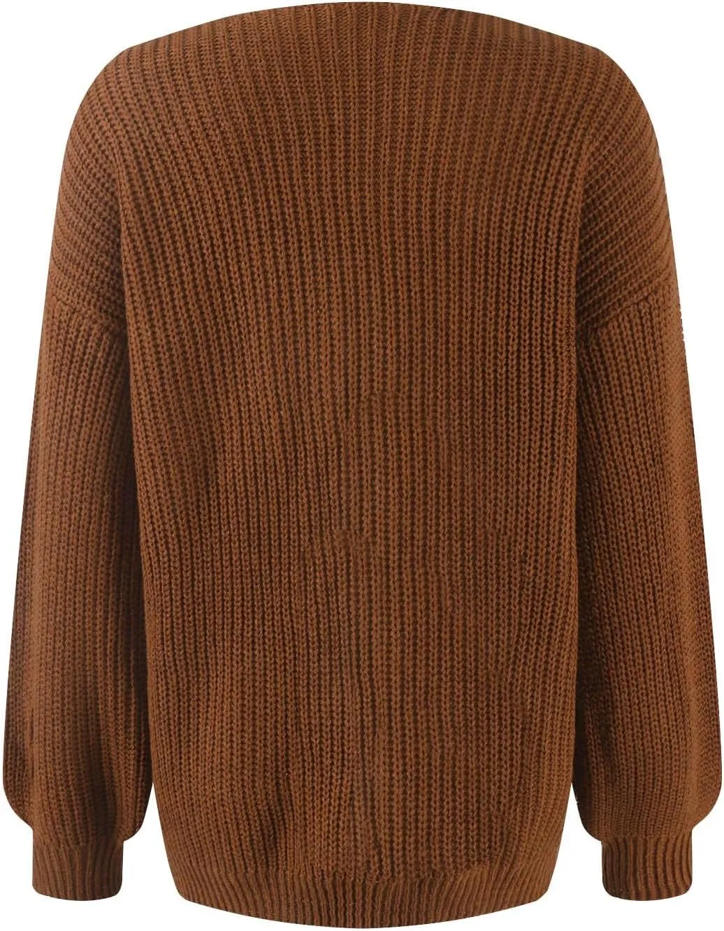 Women's Chunky Knit Open Front Sweater Oversized Cozy Long Sleeve Button Loose Cardigans Sweaters Warm Winter Coats