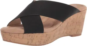 Womens Dream Day Casual Sandals Casual Mid Heel 2-3" - Black