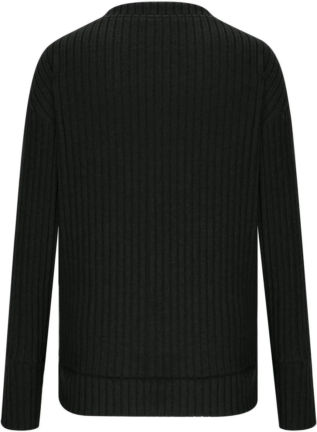 Women's Fall Tops 2024 Fashion V Neck Long Sleeve Shirts Blouse Knitted Casual Pullover Sweater Cozy Going Out Tops