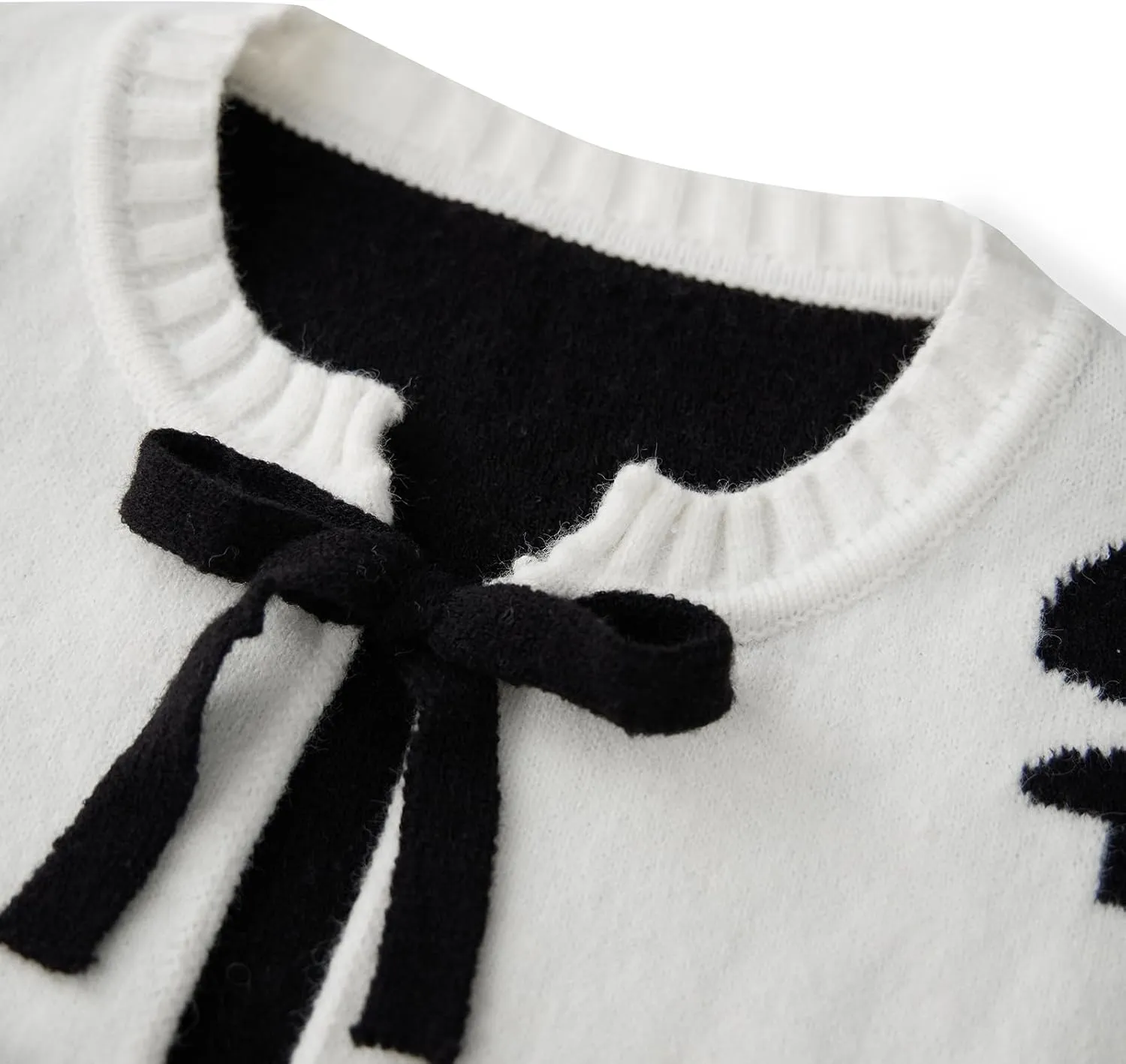 Women's Tie Front Bow Cardigan Sweaters Long Sleeve Chunky Knit Cardigan Trendy Sweater Coats Loose Knit Outerwear