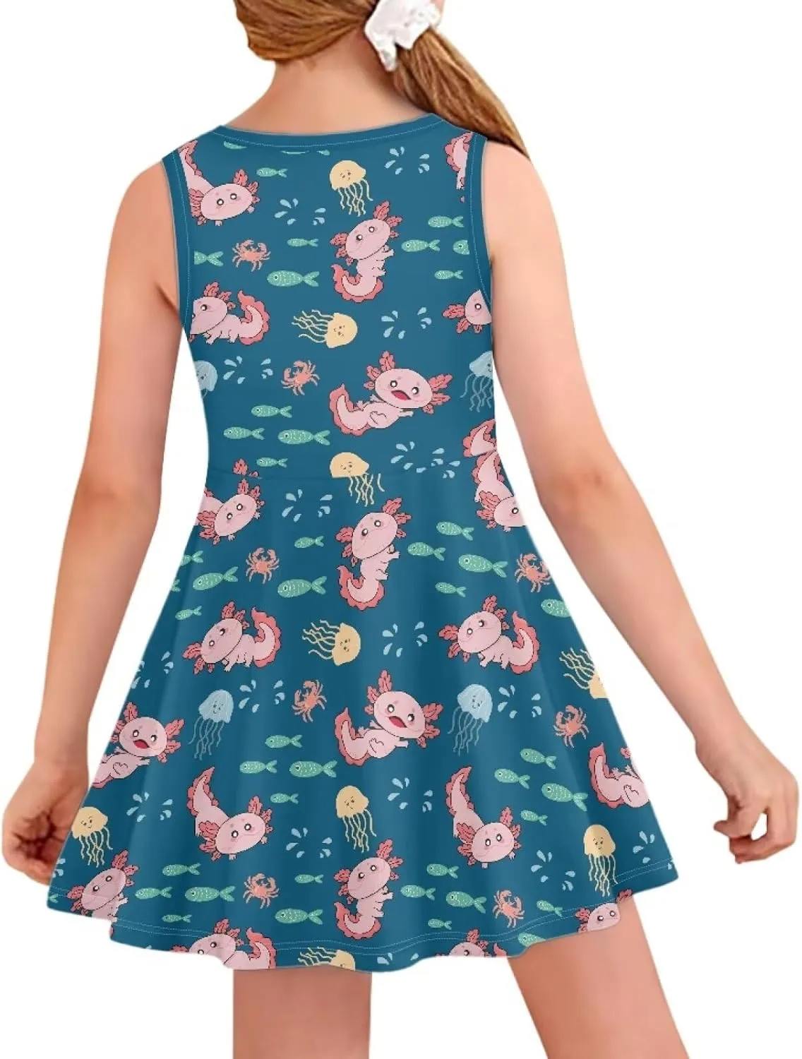 YEXIATODO Sleeveless Dress Casual Sundress for Girls 3-16 Years