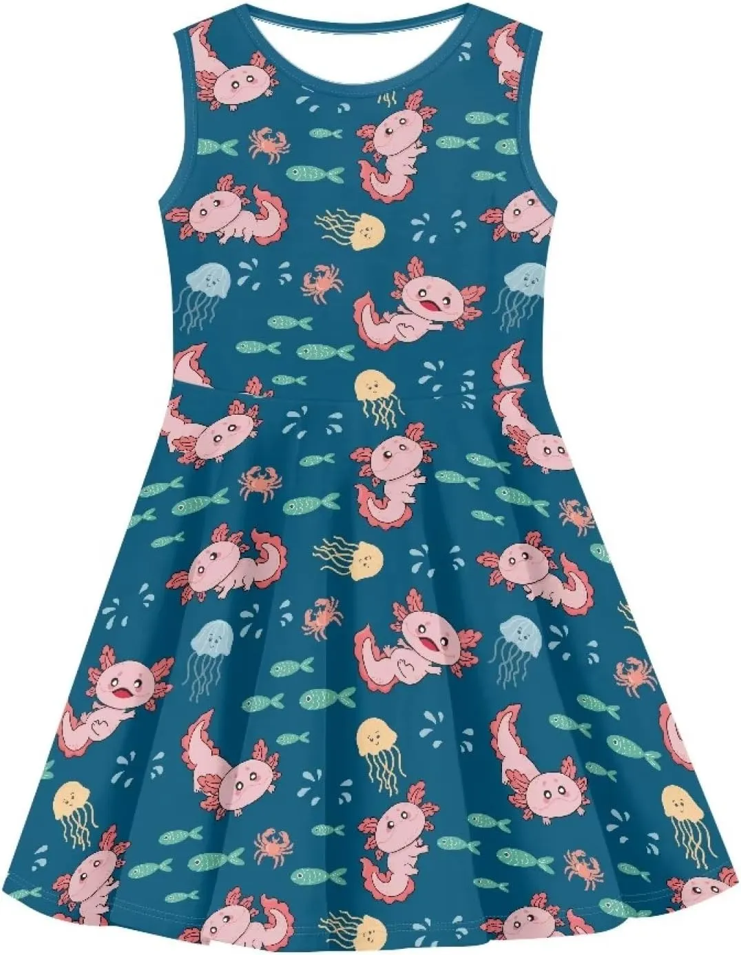 YEXIATODO Sleeveless Dress Casual Sundress for Girls 3-16 Years