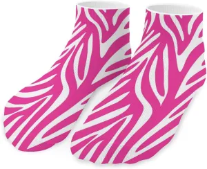 Zebra Print Unisex Low Cut Socks No Show Athletic Running Ankle Sock